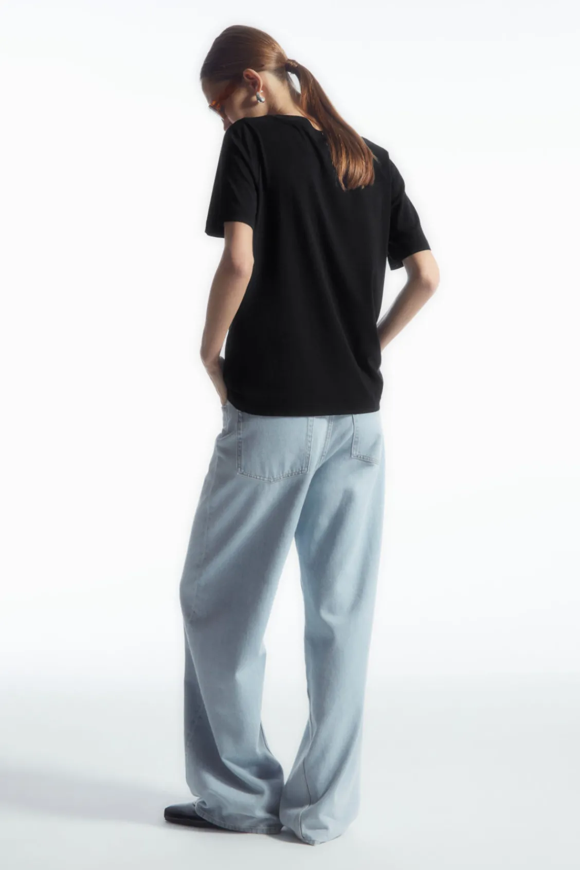 COS 24/7 V-NECK T-SHIRT-Women T-Shirts | Tops