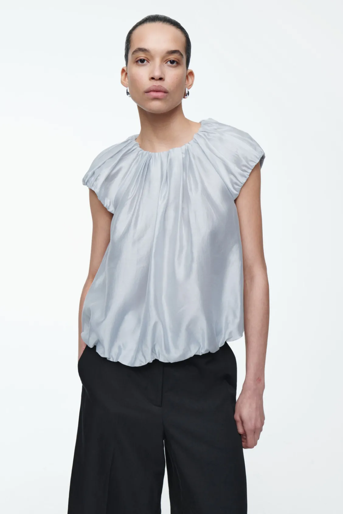 COS VOLUMINOUS PARACHUTE BLOUSE-Women Shirts & Blouses | Tops