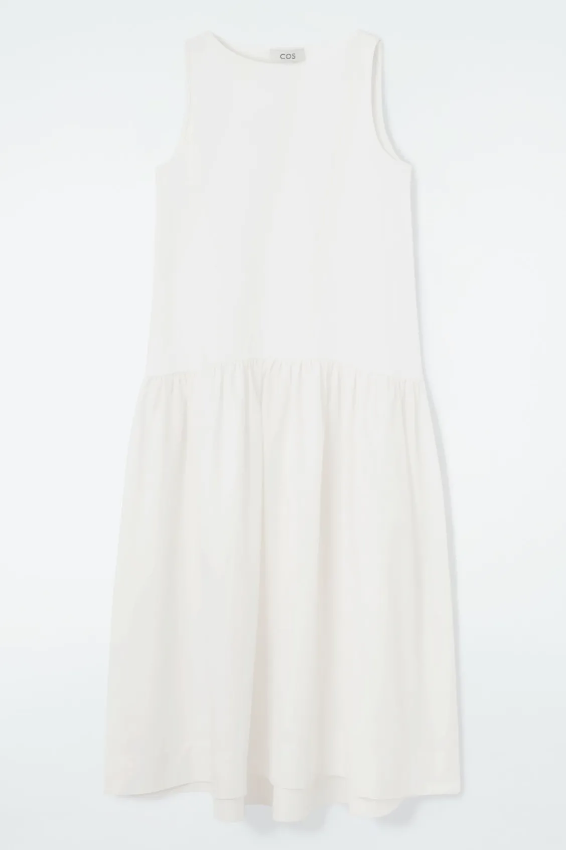 COS VOLUMINOUS SLEEVELESS MIDI DRESS-Women Dresses & Jumpsuits