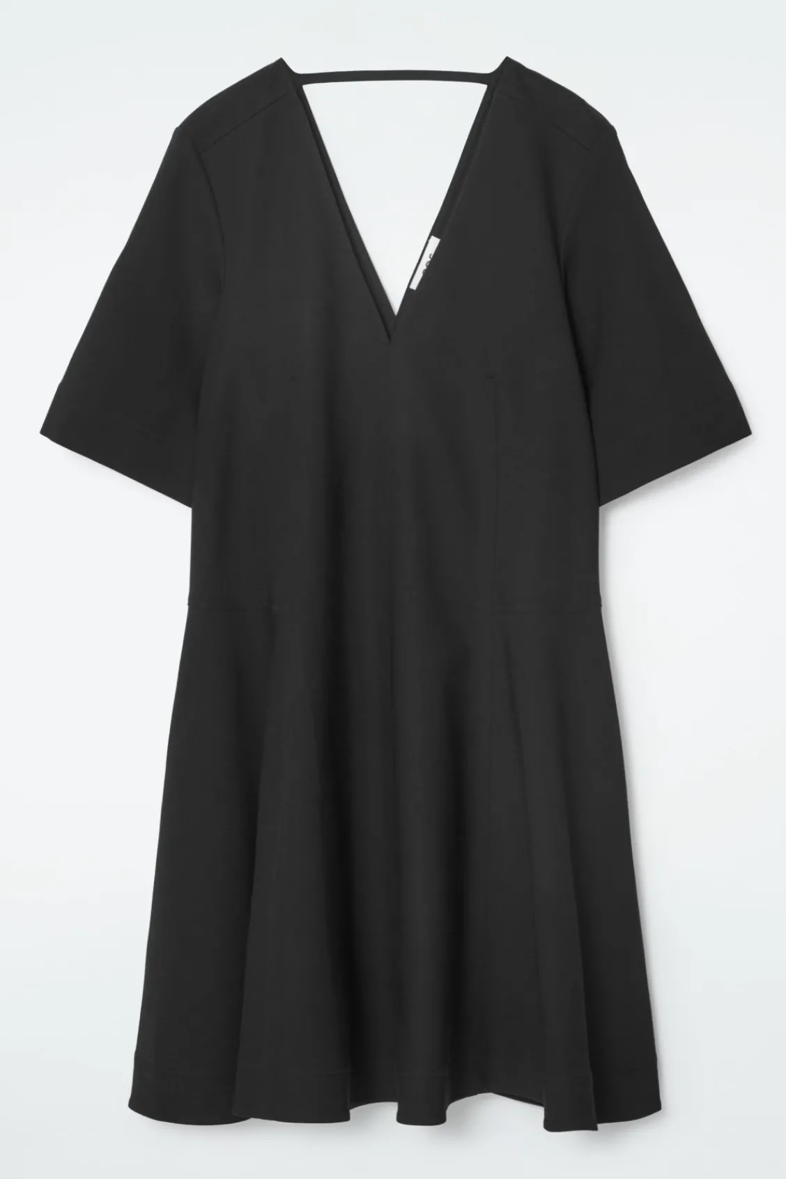 COS VOLUMINOUS V-NECK MINI DRESS-Women Dresses & Jumpsuits