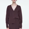 COS WAISTED WOOL V-NECK CARDIGAN-Women Sweaters & Cardigans