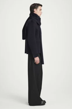 COS WHIP-STITCHED DOUBLE-FACED WOOL SCARF- Hats & Scarves