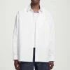 COS WIDE OVERSIZED COTTON OXFORD SHIRT- Shirts