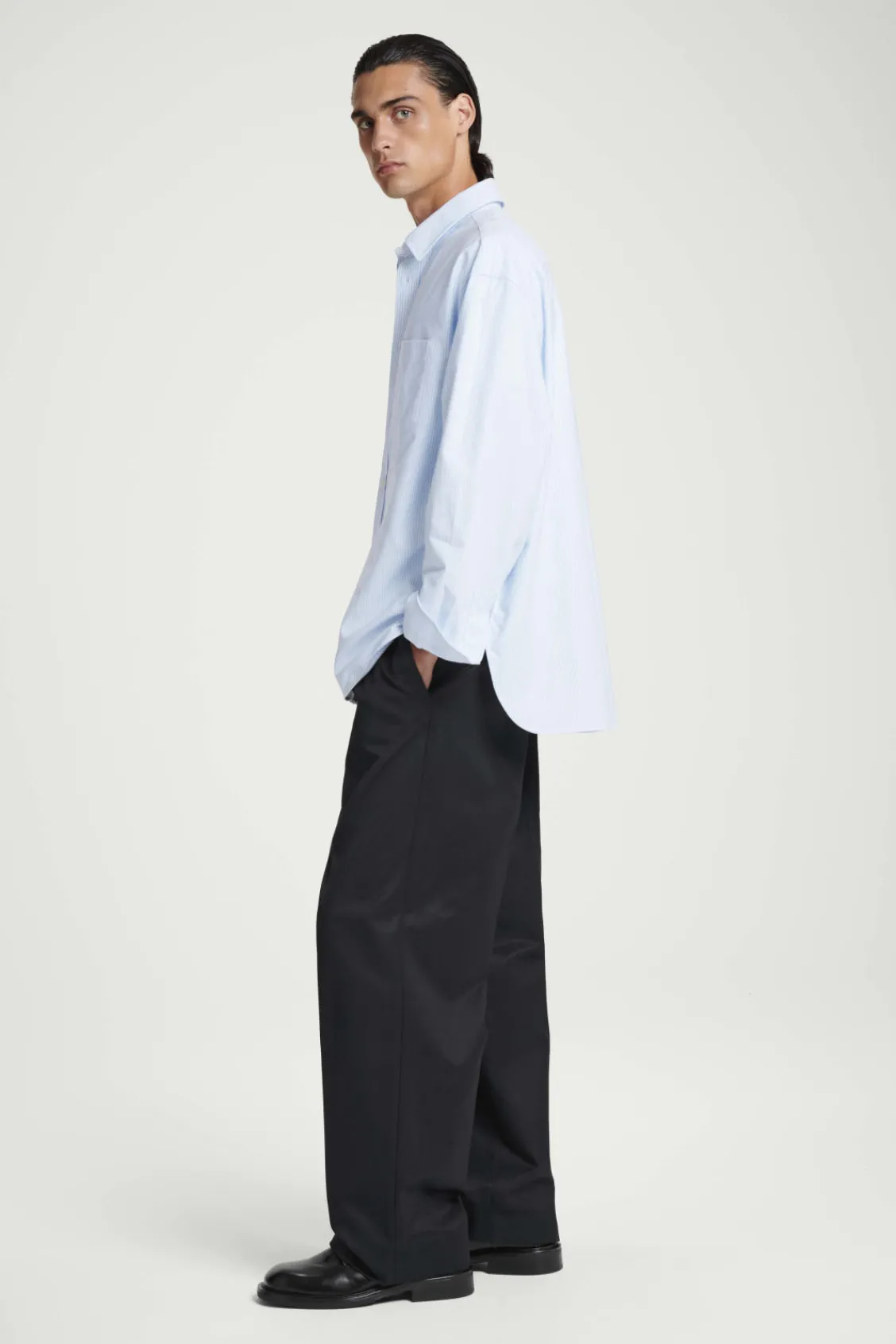 COS WIDE OVERSIZED COTTON OXFORD SHIRT- Shirts