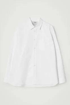 COS WIDE OVERSIZED COTTON OXFORD SHIRT- Shirts