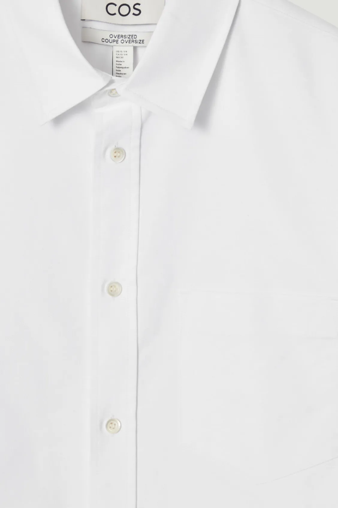COS WIDE OVERSIZED COTTON OXFORD SHIRT- Shirts