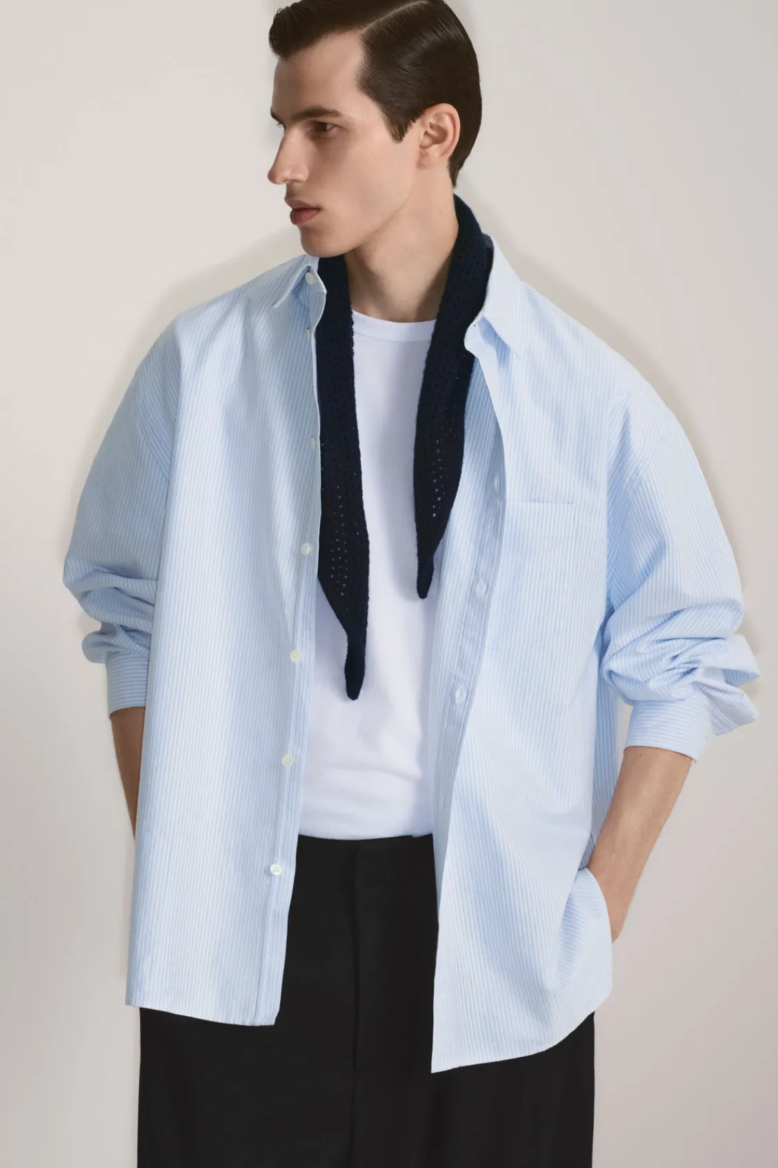 COS WIDE OVERSIZED COTTON OXFORD SHIRT- Shirts