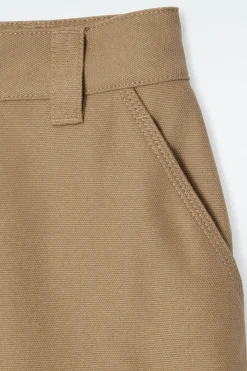 COS WIDE-LEG CANVAS UTILITY PANTS-Women Pants