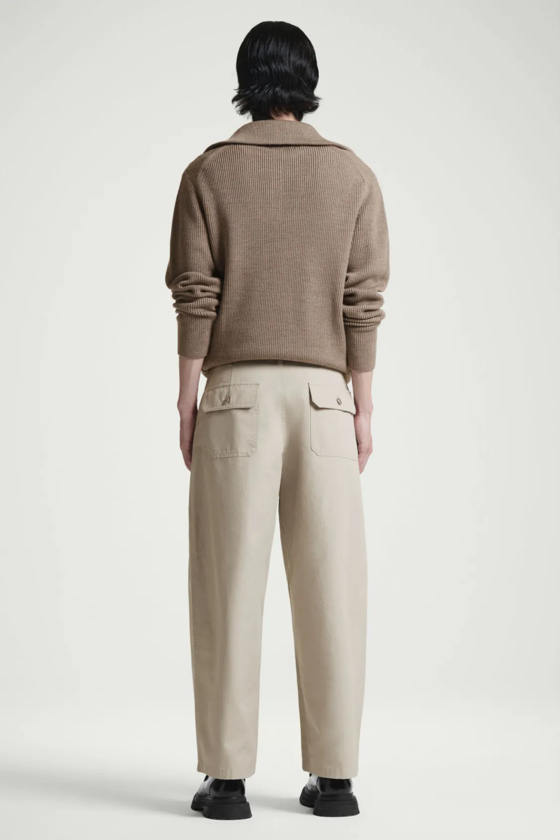 COS WIDE-LEG COTTON UTILITY PANTS- Pants