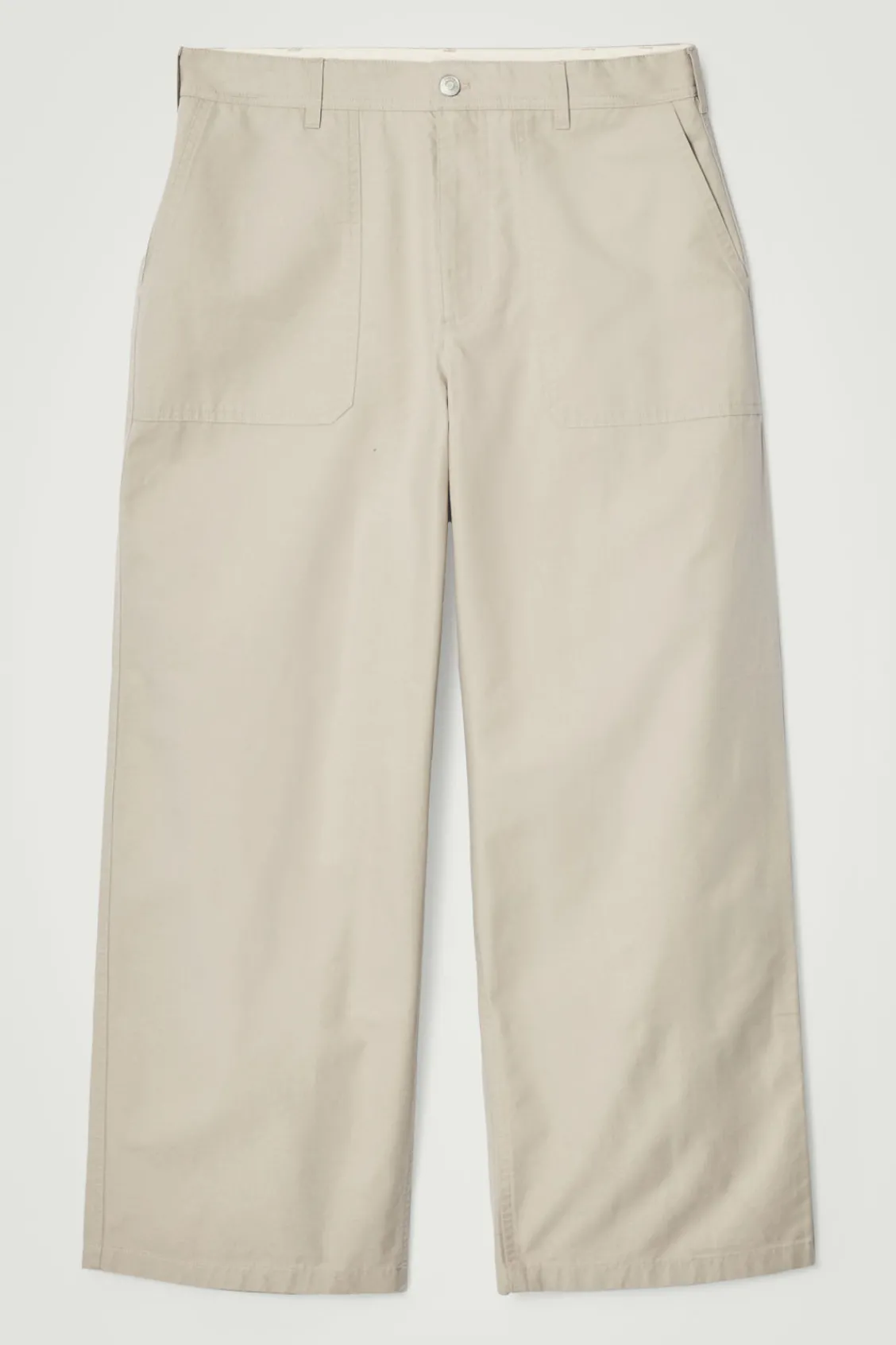 COS WIDE-LEG COTTON UTILITY PANTS- Pants
