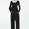 COS WIDE-LEG DRAWSTRING PANTS-Women Pants