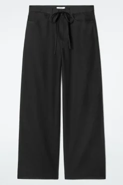 COS WIDE-LEG DRAWSTRING PANTS-Women Pants