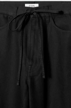 COS WIDE-LEG DRAWSTRING PANTS-Women Pants