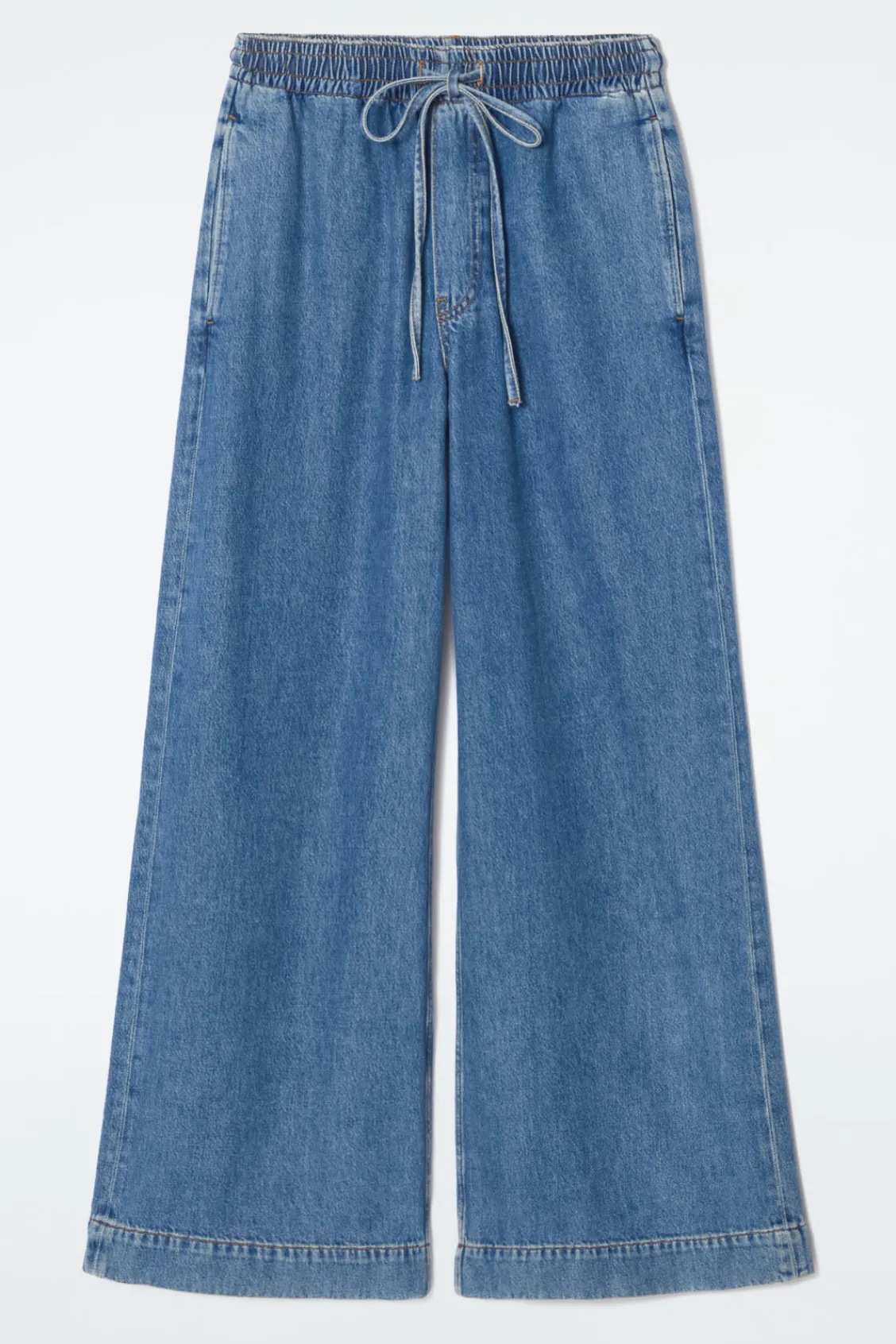 COS WIDE-LEG FLUID DENIM PANTS-Women Jeans | Pants