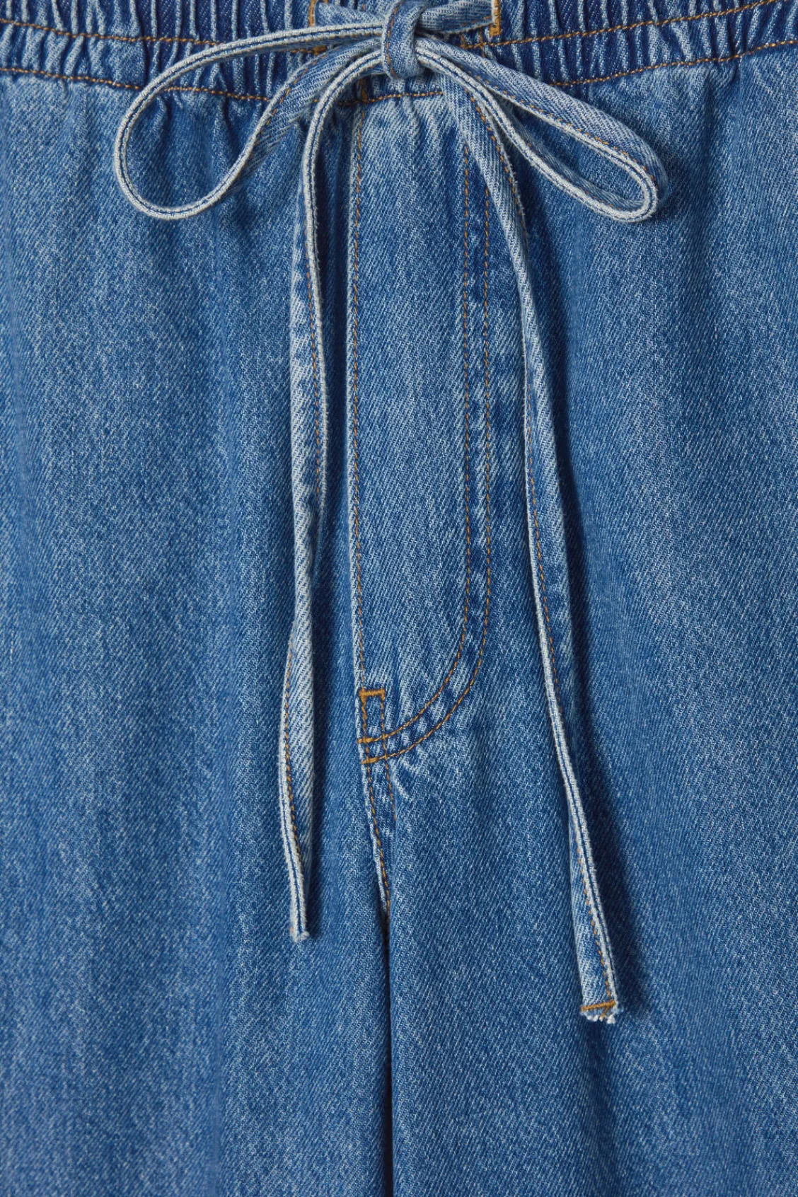 COS WIDE-LEG FLUID DENIM PANTS-Women Jeans | Pants