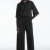 COS WIDE-LEG JERSEY CULOTTES-Women Pants