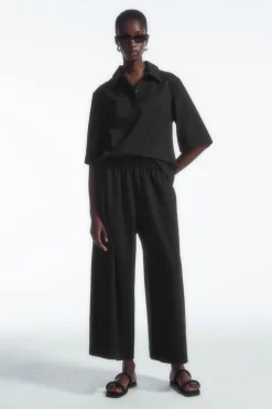 COS WIDE-LEG JERSEY CULOTTES-Women Pants