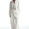 COS WIDE-LEG LINEN DRAWSTRING PANTS-Women Pants
