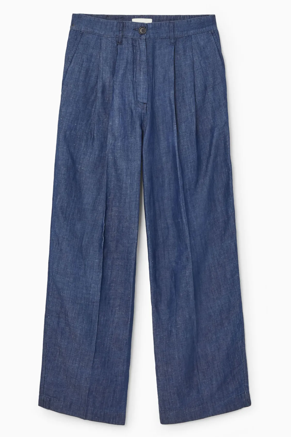 COS WIDE-LEG TAILORED DENIM PANTS-Women Jeans | Pants