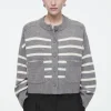 COS WOOL CREW-NECK CARDIGAN-Women Sweaters & Cardigans