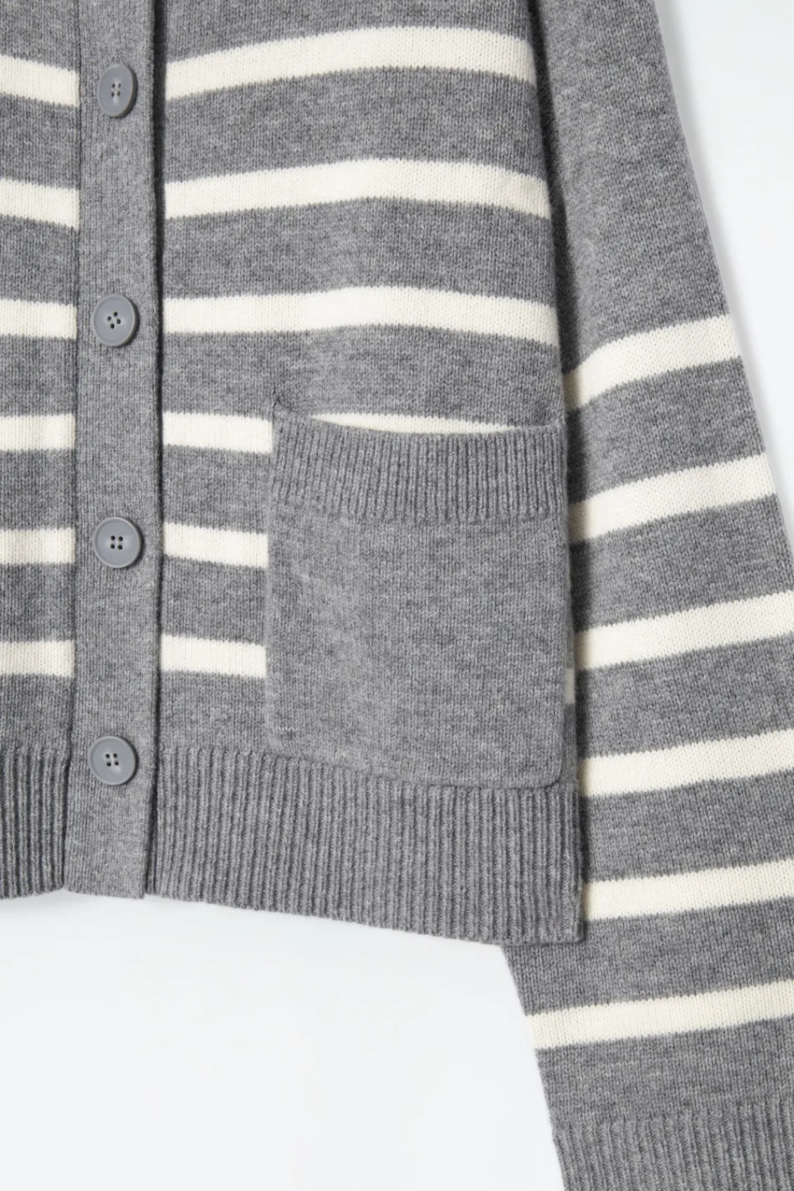 COS WOOL CREW-NECK CARDIGAN-Women Sweaters & Cardigans