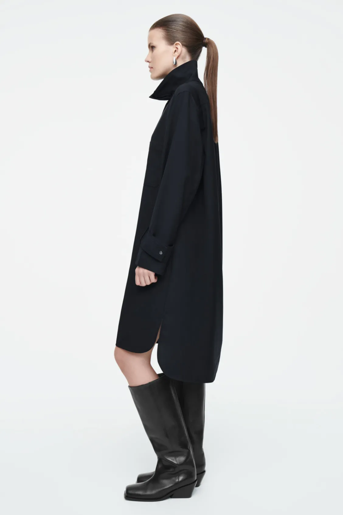 COS WOOL SHIRT DRESS-Women Dresses & Jumpsuits
