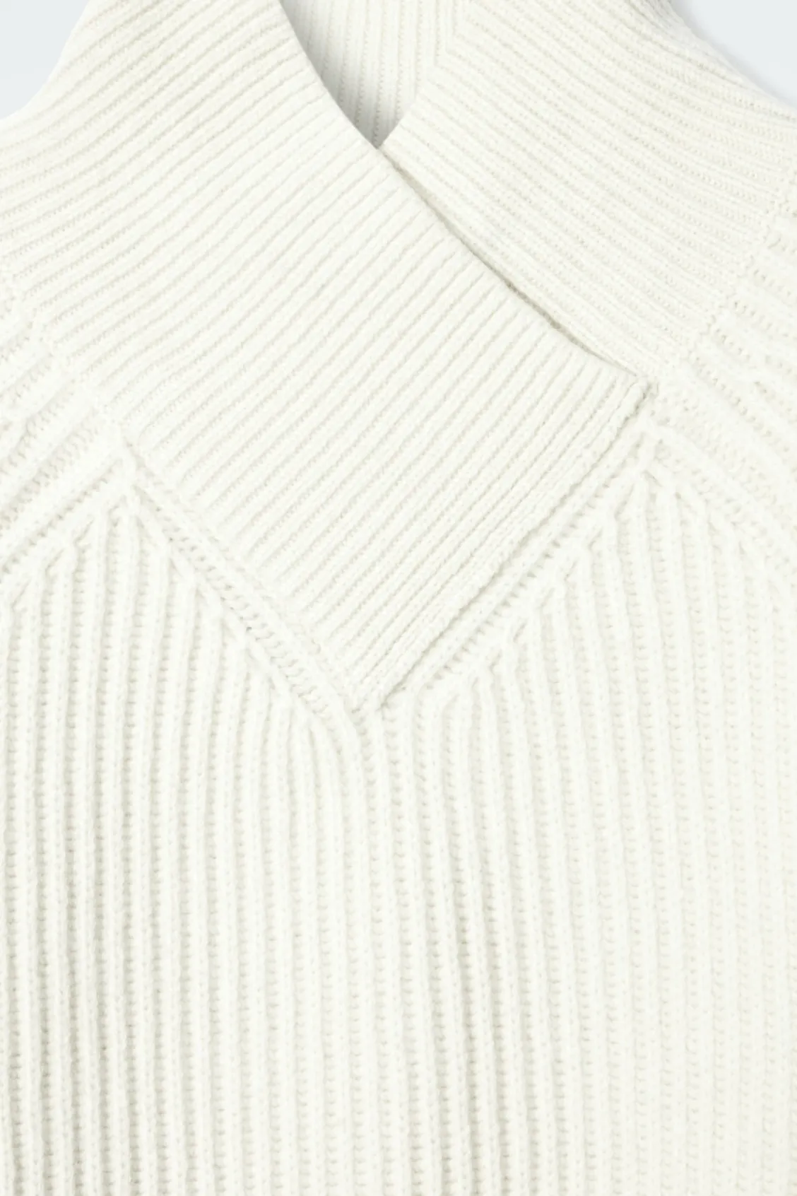 COS WRAP-COLLAR MERINO WOOL JUMPER-Women Tops | Sweaters & Cardigans